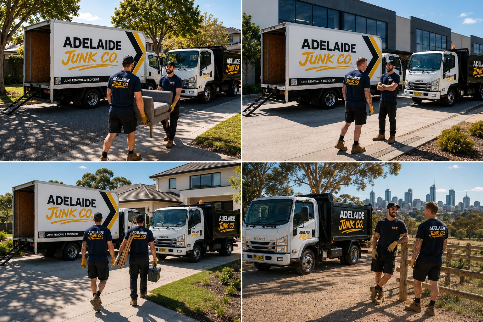 Adelaide Junk Co crew at work